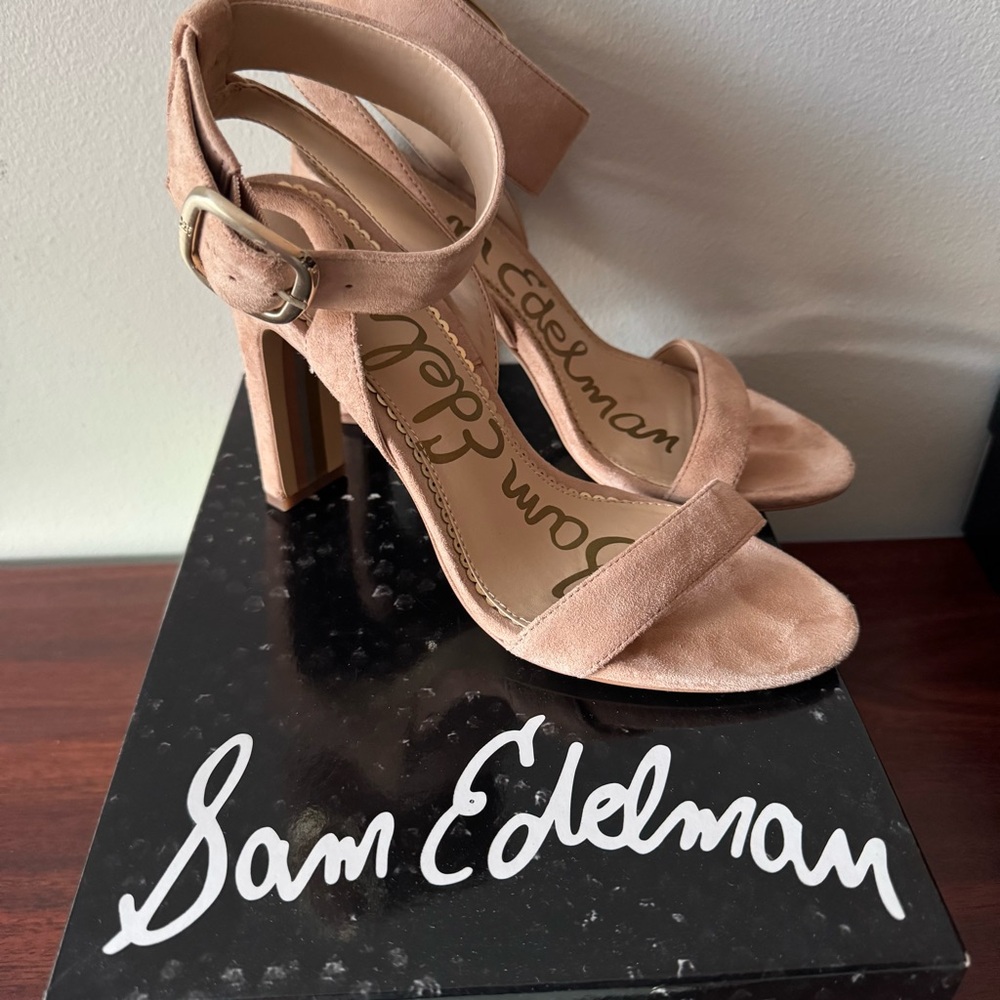Sam Edelman Blush Suede Heels